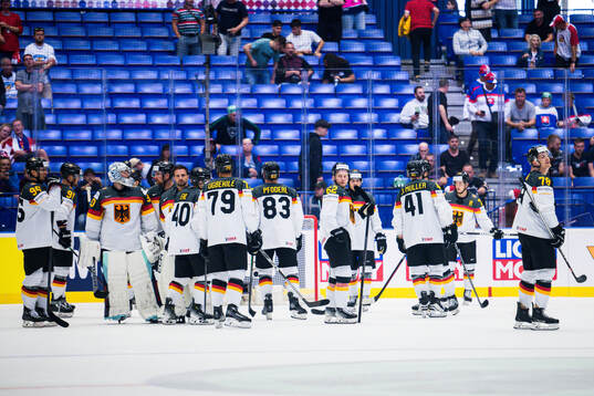 Parker Tuomie and team mates of Germany looks dejected