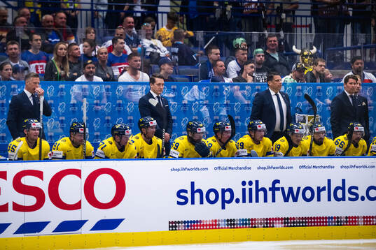 Assistant coach Nicklas Rahm, Head coach Sam Hallam,