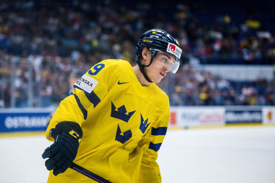 Pontus Holmberg of Sweden looks dejected
