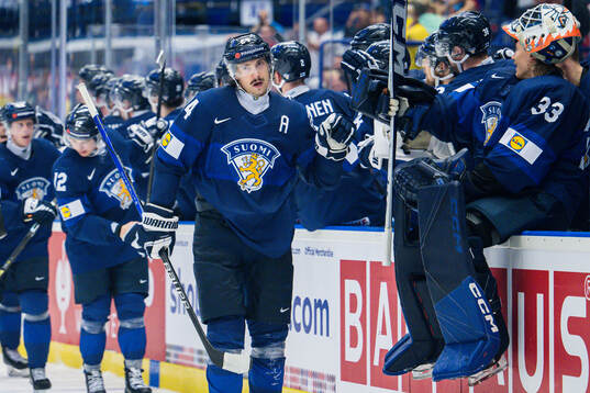Hannes Björninen of Finland celebrates
