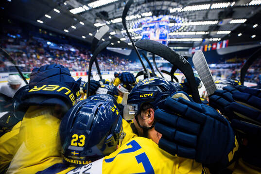 Players of Sweden celebrates
