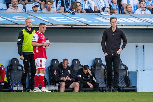 Kalmars tränare Henrik Jensen deppar