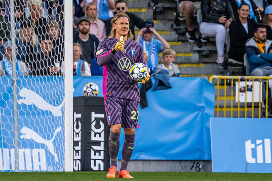 Malmö FFs målvakt Johan Dahlin