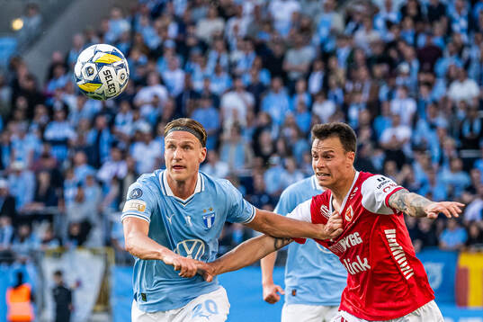 Malmö FFs Erik Botheim och Kalmars Melker Hallberg