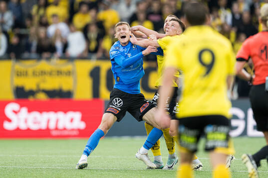Halmstads Viktor Granath och Elfsborgs Gustav Henriksson