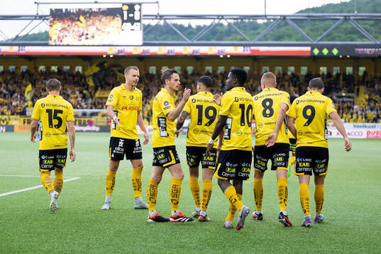 Elfsborgs spelare jublar