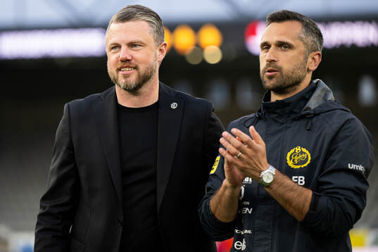 Elfsborgs manager Jimmy Thelin och assisterande tränare