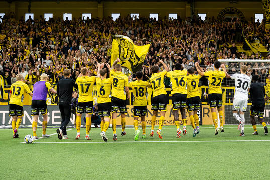 Elfsborgs spelare jublar