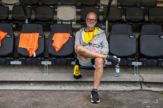 Mjällbys ordförande Magnus Emeus