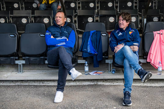 Djurgårdens tränare Kim Bergstrand och tränare Thomas