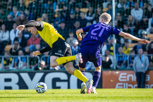 Mjällbys Jacob Bergström och Djurgårdens Lucas Bergvall
