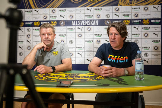 Mjällbys tränare Anders Torstensson och Djurgårdens