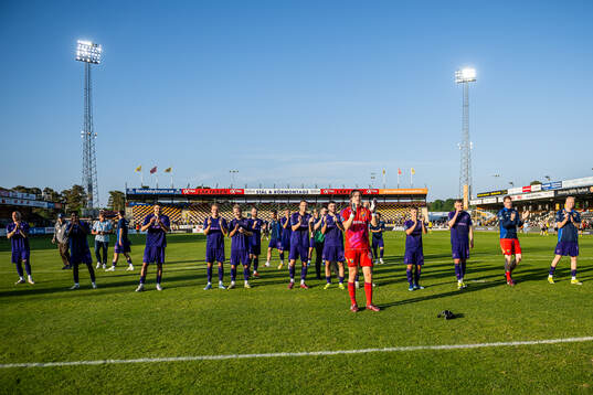 Djurgårdens spelare jublar