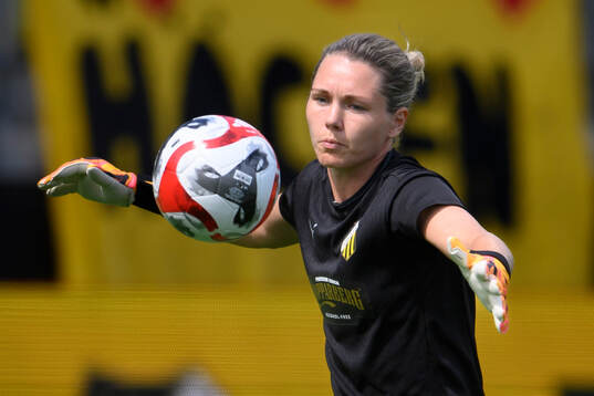 Häckens målvakt Jennifer Falk