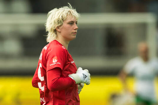 Hammarbys målvakt Moa Edrud