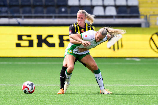 Häckens Josefine Rybrink och Hammarbys Ellen Wangerheim