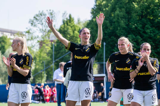 AIKs Jennie Nordin jublar