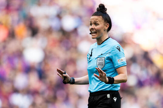 Referee Rebecca Welch