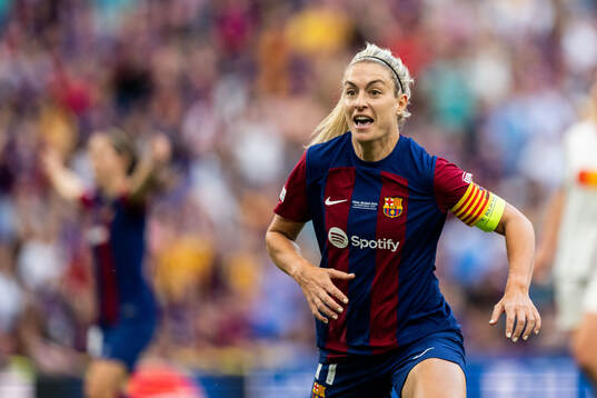 Alexia Putellas of Barcelona celebrates
