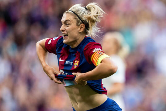 Alexia Putellas of Barcelona celebrates