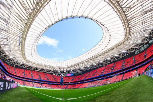 Interior view of Estadio de San Mames
