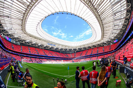Interior view of Estadio de San Mames