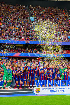 during the UEFA Women's Champions League final between