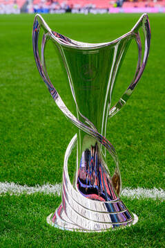 The UEFA Women's Champions League trophy