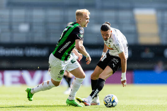GAIS Robin Wendin Thomasson och Häckens Amor Layouni