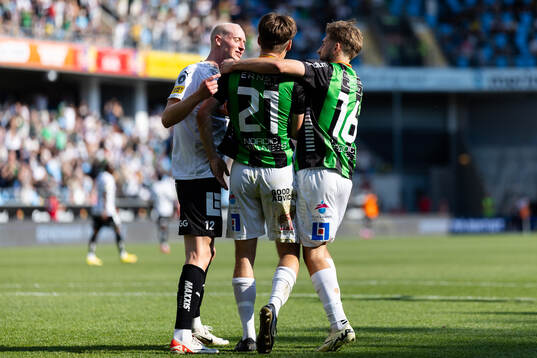 Häckens Valgeir Lunddal reagerar på GAIS Axel Henriksson
