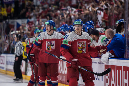 Dominik Kubalik of Czech Republic celebrates