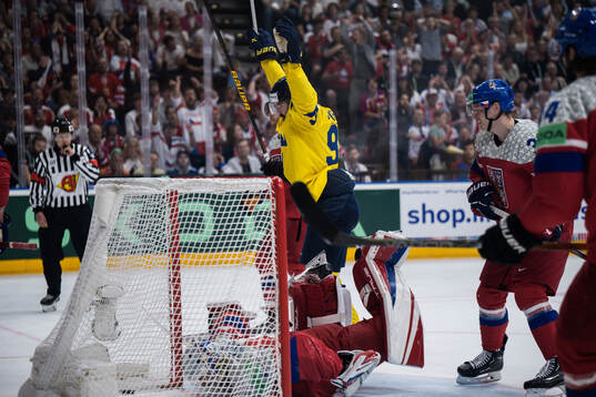 Marcus Johansson of Sweden celebrates