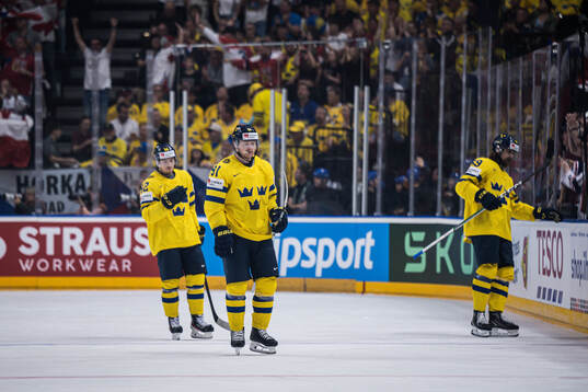 Carl Grundström of Sweden looks dejected