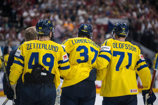 Isac Lundeström of Sweden in pain