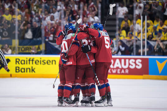 Players of Czech Republic celebrate