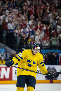 Pontus Holmberg of Sweden looks dejected