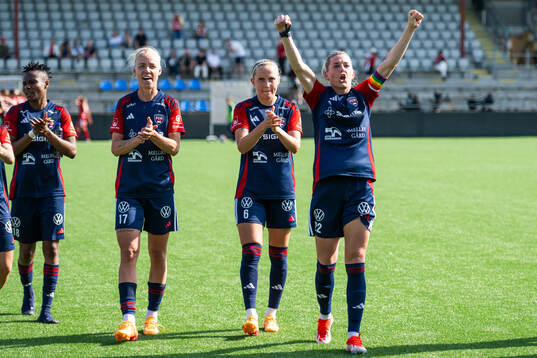 FC Rosengårds Olivia Schough jublar