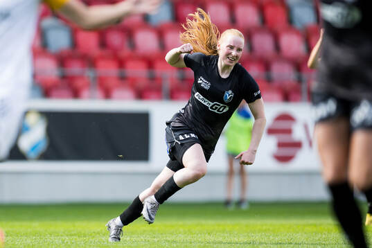 Växjö DFFs Thordis Elva Agustsdottir jublar