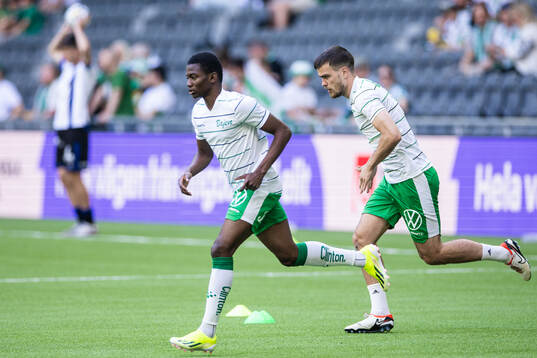 Hammarbys Bazoumana Touré och Pavle Vagić