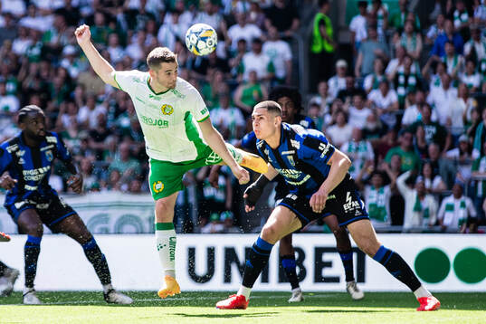 Hammarbys Oscar Johansson Schellhas och Sirius Yousef Salech
