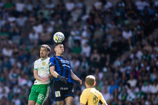 Hammarbys Pavle Vagić och Sirius Yousef Salech