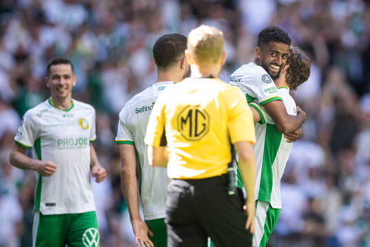 Hammarbys Tesfaldet Tekie jublar