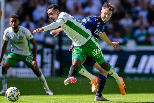 Hammarbys Shaquille Pinas och Sirius Filip Olsson