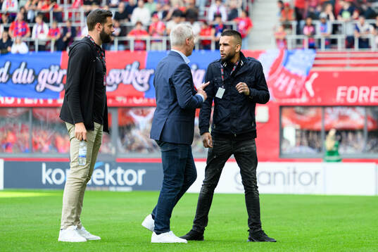 Helsingborgs sportchef Mikael Dahlberg, ordförande Fredrik