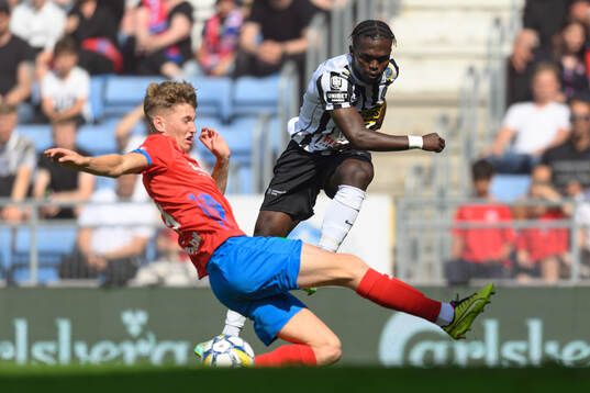 Helsingborgs Benjamin Örn och Landskronas Kofi Asare