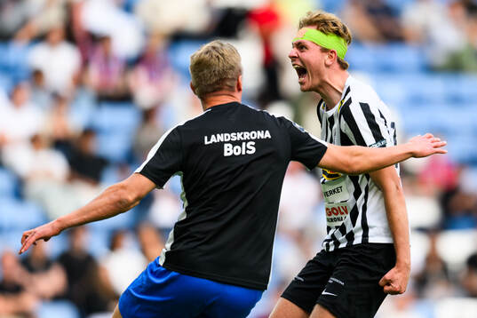 Landskronas Melker Jonsson jublar
