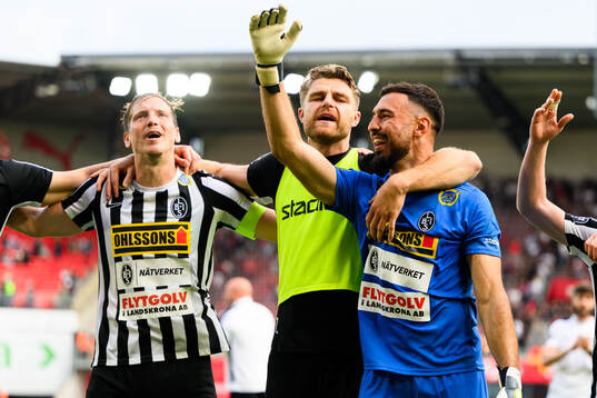 Landskronas Philip Andersson, Erik Hedenquist och målvakt