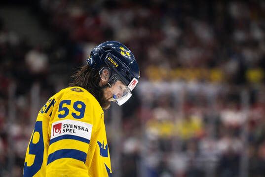 Linus Johansson of Sweden looks dejected