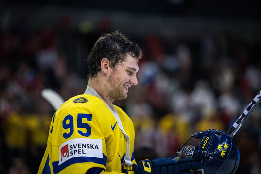 André Burakovsky of Sweden celebrates