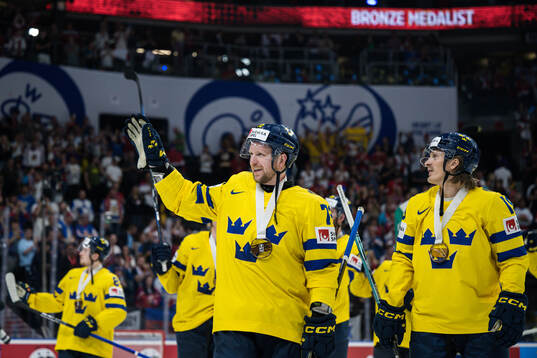 Tim Heed of Sweden celebrates